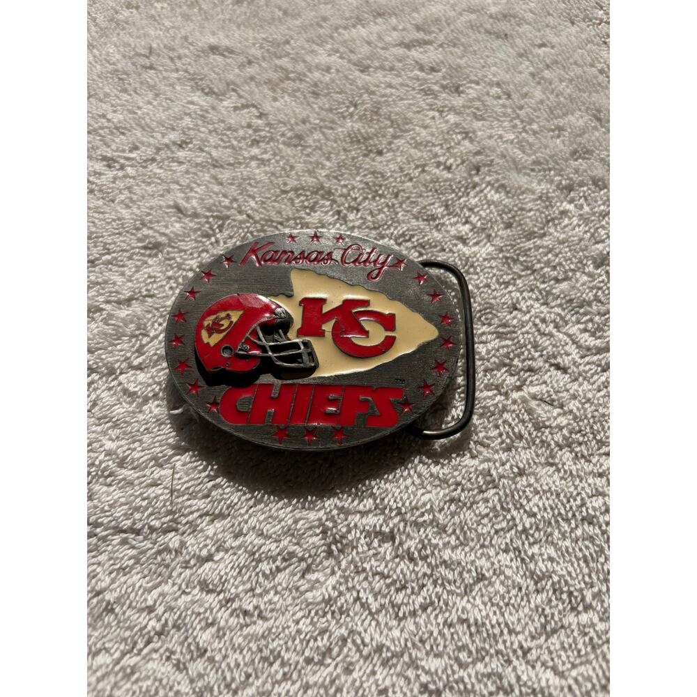 Vintage KANSAS CITY CHIEFS 1997 Siskiyou Belt Buckle NFL Licensed 1323/10,000